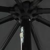 vidaXL Vrtni dežnik z LED lučmi Antracitna in črna 395 x 395 x 245 cm