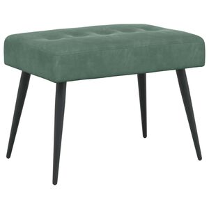 vidaXL Klop s gumbnim oblazinjenjem Morsko zelena 60 x 40 x 45 cm