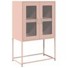 vidaXL Highboard Pink 68x39x107 cm Steel