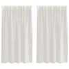 vidaXL Voile zavesa 2 kos krema 140 x 140 cm Poliester