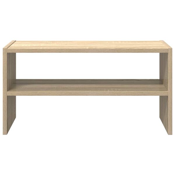 vidaXL Regal za čevlje zložljiva son. hrast 60x30x30,5 cm