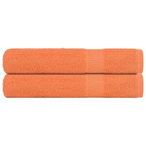 vidaXL Savna brisače FROGN 2 kosa oranžne 80x200 cm 360 g/m&sup2;