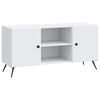 vidaXL TV omarica Bela 102 x 34,5 x 50 cm Inženirski les