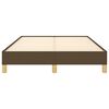 vidaXL Posteljni okvir brez vzmetnice temno rjava 120x190 cm blago