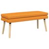 vidaXL Dvojna klop Temno rumena 110 x 40 x 47 cm Blago