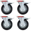 vidaXL Gibljiva kolesa z dvojnimi zavorami 4 kosi 200 mm