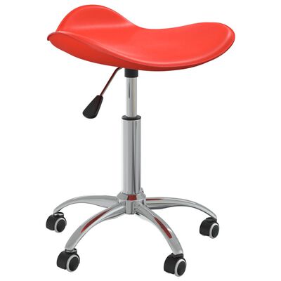 vidaXL Salonski stolček rdeče umetno usnje