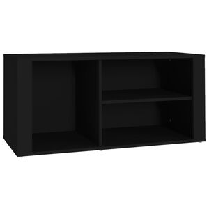vidaXL Omarica za čevlje črna 100x35x45 cm inženirski les