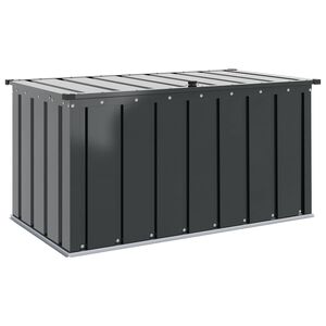 vidaXL &Scaron;katla za shranjevanje v vrtu Črna 101 x 56,5 x 50 cm Jeklo