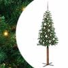 vidaXL Ožja jelka Zelena 150 cm PVC in trden bor