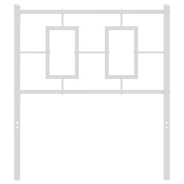 vidaXL Kovinsko nadomestno vzglavje belo 80 cm