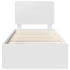 vidaXL Konstrukcija postelje Bela 100 x 200 cm Masivno borovo les