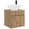 vidaXL Visoka umivalnik s police Artisan hrast 49 x 44,5 x 66,5 cm