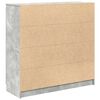 vidaXL Komoda s predali betonsko siva 100,5x35x98,5 cm inženirski les