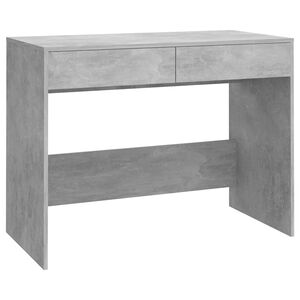 vidaXL Pisalna miza betonsko siva 101x50x76,5 cm iverna plo&scaron;ča