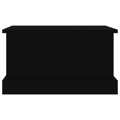 vidaXL Škatla za shranjevanje črna 50x30x28 cm inženirski les