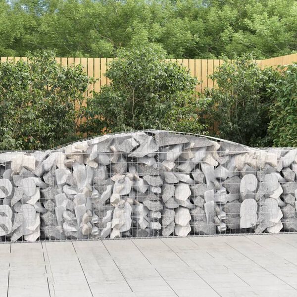 vidaXL Obokane gabion košare 20 kosov 400x50x80/100 cm cinkano železo