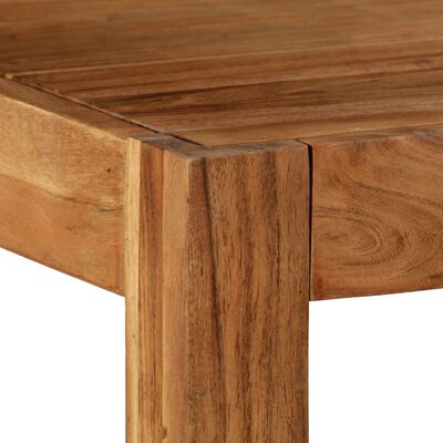 vidaXL Jedilna miza iz trdnega akacijevega lesa 120x60x78 cm rjava