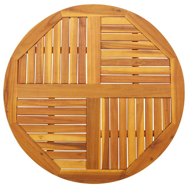 vidaXL Mizna plošča Ø90x2,2 cm okrogla trdna akacija