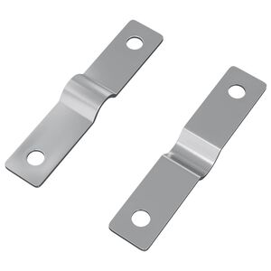 vidaXL Udarno plo&scaron;čo 2 kos srebrna 50 x 10 x 1,2 mm elezo