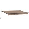 vidaXL Vlečna tenda Taupe 2,5 x 2 m blago