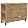 vidaXL Kopalni&scaron;ka enota Artisan hrast 80 x 35 x 60 cm Inženirski les