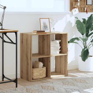 vidaXL Knjižna omara artisan hrast 68,5x32x68,5 cm inženirski les