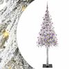 vidaXL Božično drevo med 300 LED z stojalom Bela 180 cm PE in jeklo