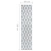 vidaXL Tepih tekač BCF siv in bel 60x250 cm