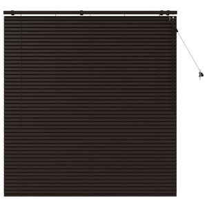 vidaXL Venecijanska žaluzija Temno rjava 145 x 160 cm 35 mm