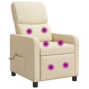 vidaXL Naslanjač Krem Blago