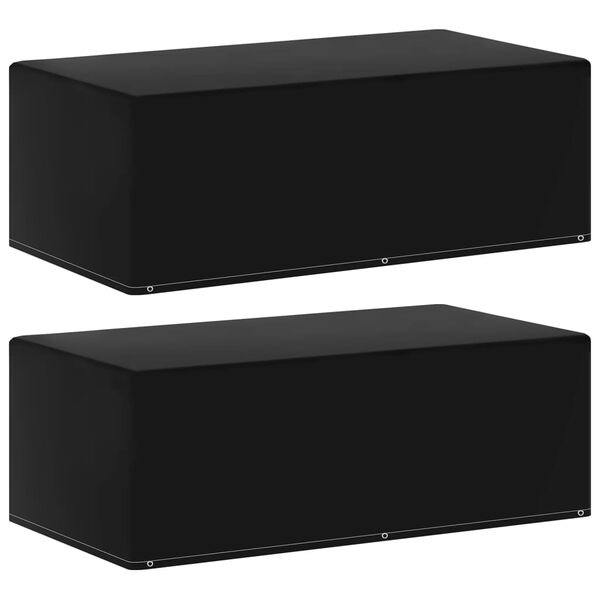 vidaXL Pokrivalo za plinski žar s 6 obročki 2 kosa 170x90x60 cm