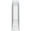 vidaXL Obokane gabion košare 8 kosov 200x30x100/120cm pocinkano železo
