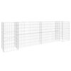 vidaXL Korito za rastline gabion H-oblike jeklo 260x40x80 cm
