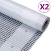 vidaXL Leno ponjava 2 kosa 260 g/m&sup2; 4x10 m bela
