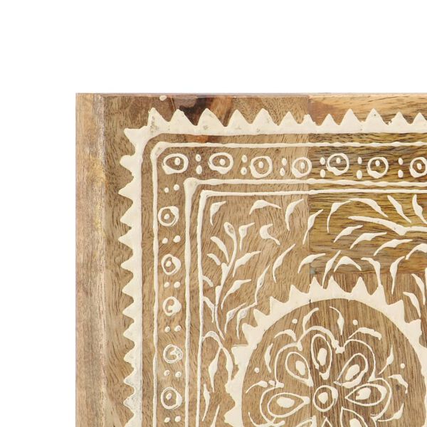 vidaXL Ročno barvano ogledalo 40x55 cm trden mangov les