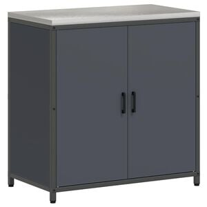 vidaXL Shramba za kuhinjo HATTEM Antracit 90 x 50 x 92 cm Jeklo