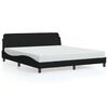 vidaXL Posteljni okvir Dover črne barve 180x200 cm blago