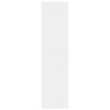 vidaXL Garderobna omara bela 80x50x200 cm inženirski les