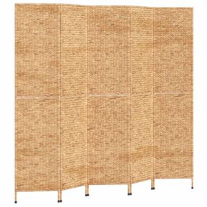vidaXL Paravan s 5 paneli 205x180 cm vodna hijacinta