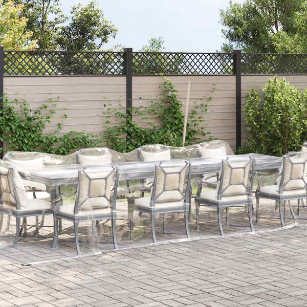 vidaXL Prozorna ponjava z u&scaron;esi 3x6 m PVC