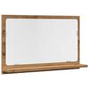 vidaXL Kopalni&scaron;ka omarica z ogledalom artisan hrast 60x11x37 cm les