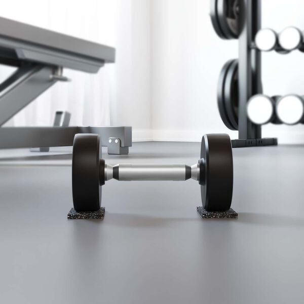 vidaXL Guma valj Črna Guma