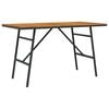 vidaXL Jedilna miza Rjava 110 x 55 x 61,5 cm Masiven les akacije