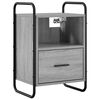 vidaXL Viseca nočna omarica Siva Sonoma 40 x 30 x 60 cm Inženirski les