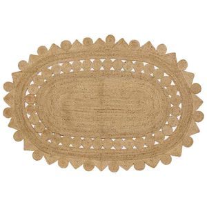 vidaXL Preproga Rjava 152 x 245 cm Juta