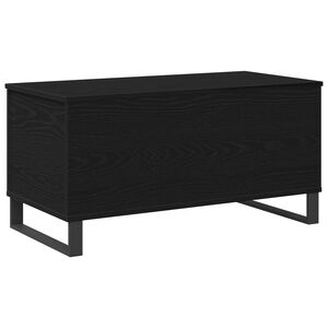 vidaXL Klubska miza Črna Orehovina 90 x 44,5 x 45 cm Inženirski les