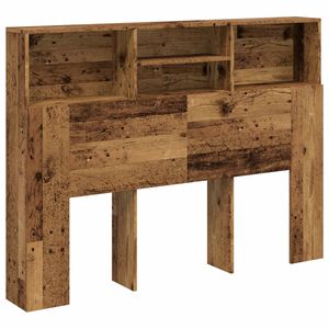 vidaXL Vzglavna omarica starinski les 140x19x103,5 cm