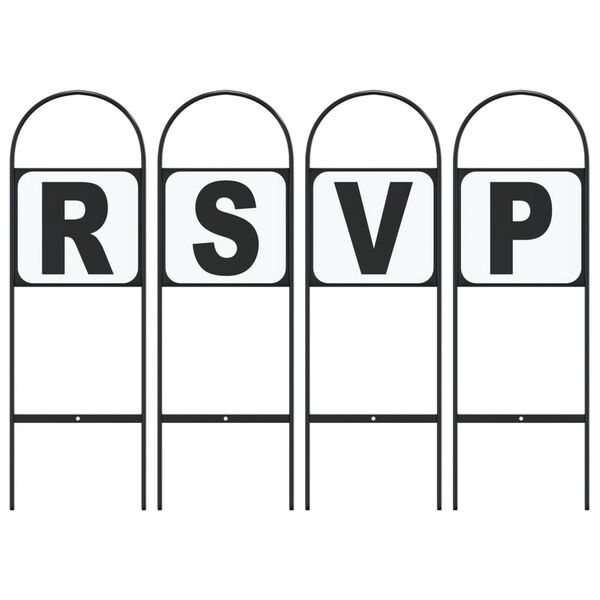 vidaXL Oznake za manežo 4 kosi jeklo