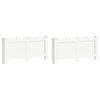 vidaXL Pokrovi za radiatorje 2 kosa beli 172x19x81,5 cm mediapan